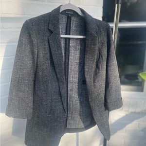 Charcoal gray dress blazer
